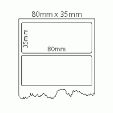 709 - Label Size 80mm x 35mm - 1 label across