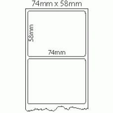 711 - Label Size 74mm x 58mm - 1 label across