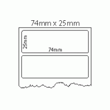 712 - Label Size 74mm x 25mm - 1 label across