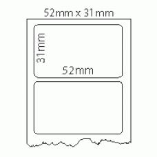 718 - Label Size 52mm x 31mm - 1 label across