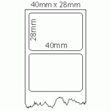 721 - Label Size 40mm x 28mm - 1 label across