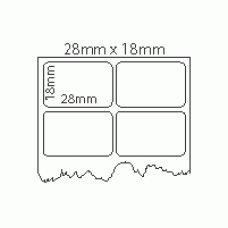 724 - Label Size 28mm x 18mm - 2 labels across