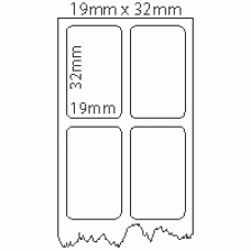 727 - Label Size 19mm x 32mm - 2 labels across