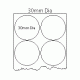 731 - Label Size 30mm dia - 2 labels across